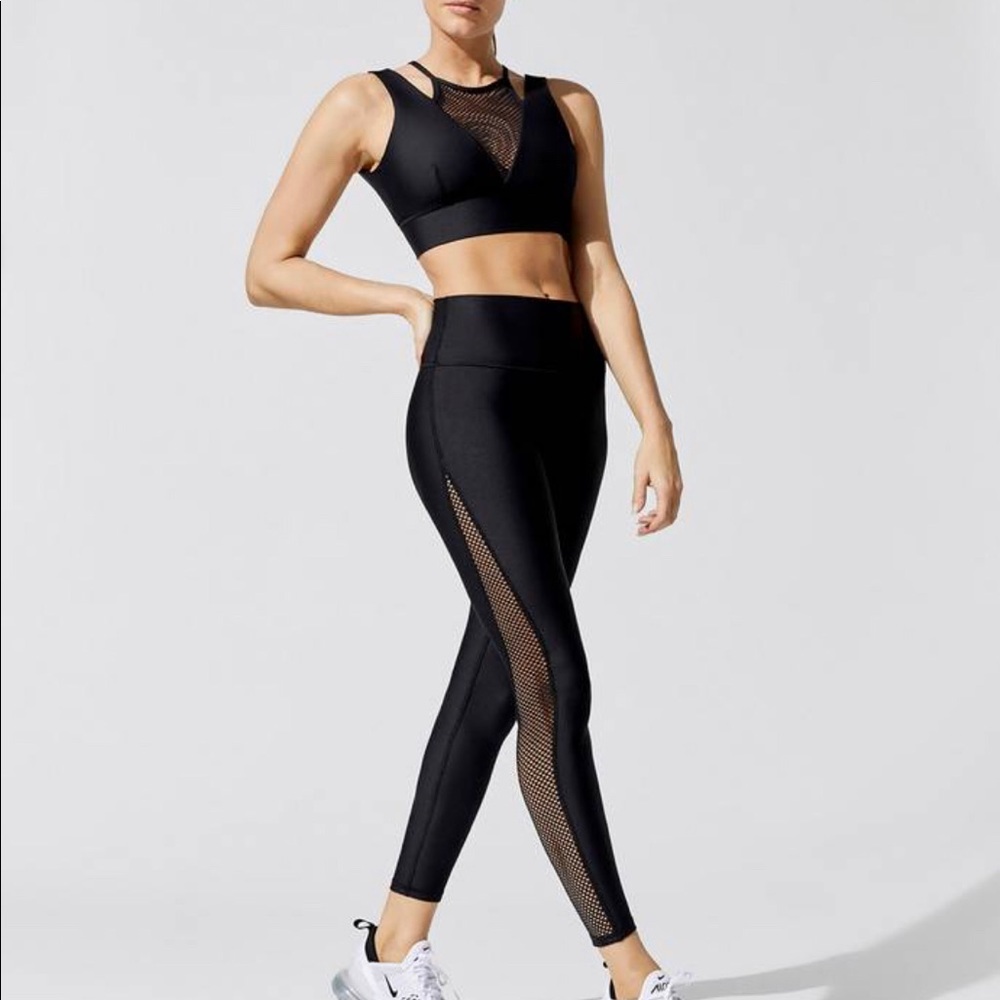 Mesh Detail High Rise 7/8 Legging